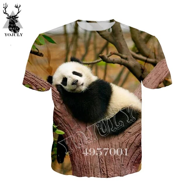 

Summer Unisex Casual Tee Top Pullover Animal Cute Panda 3D Print Harajuku T-shirt Men Novelty Streetwear Fashion T Shirts Y739