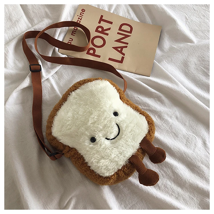 Small Crossbody Shoulder Bags For Girls Cute Cartoon Toast Toy Fruit Shape Avocado Wallet Designer Clear Purse And Handbags