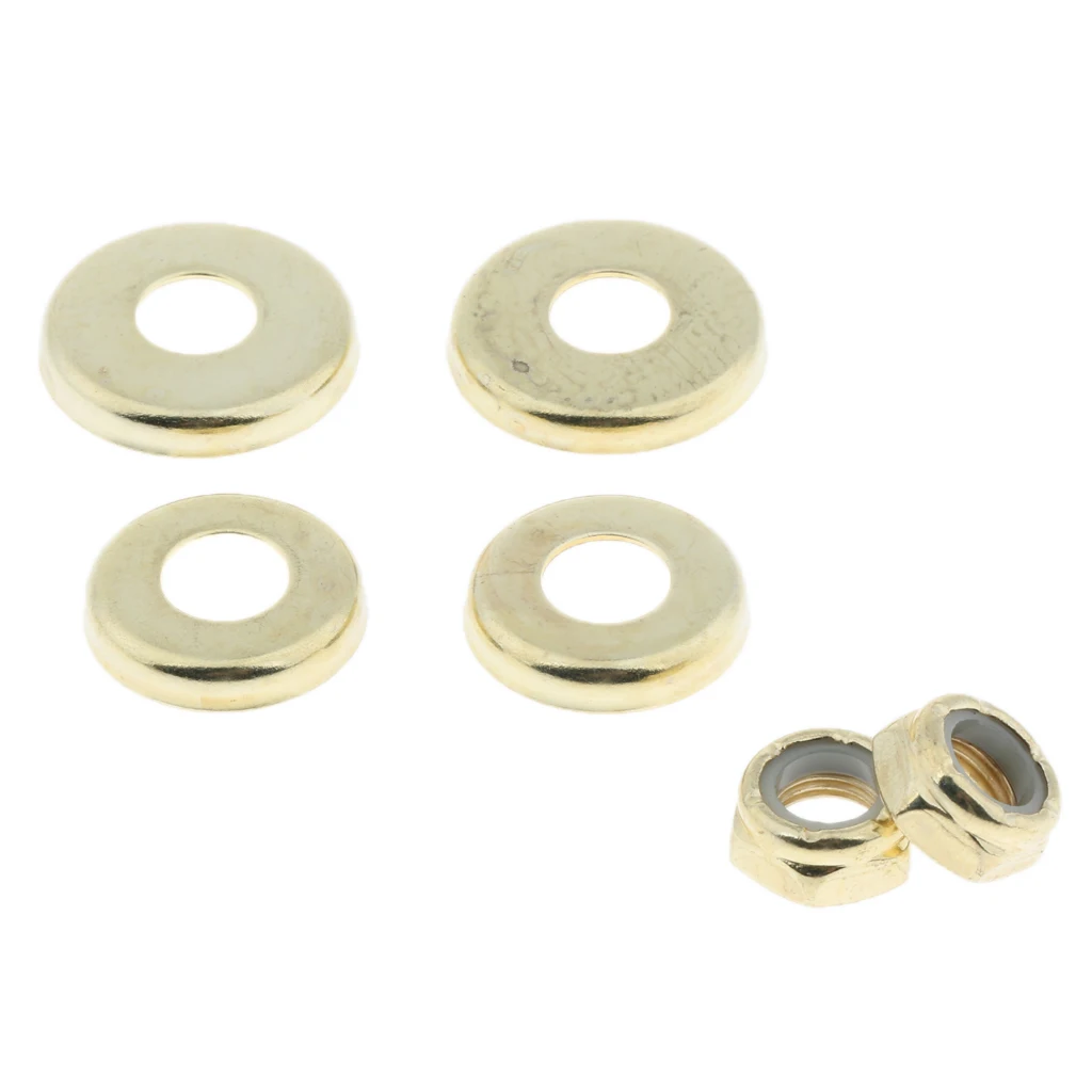 

4 pieces Skateboard Washer Bearing Nut Longboard Applicable - 2 colors