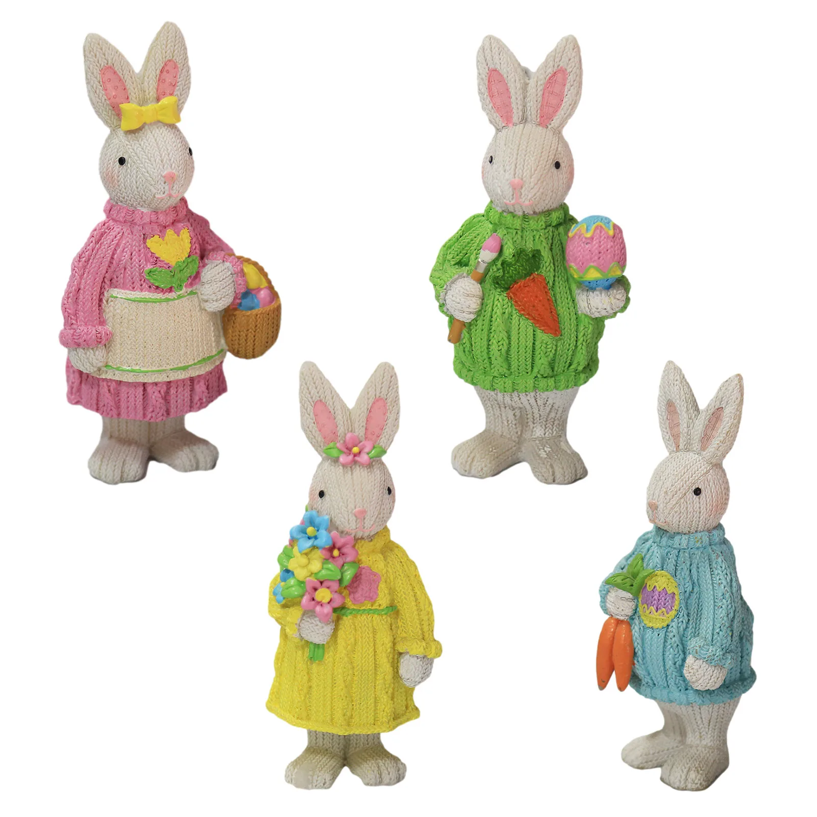 Пасхальное украшение скульптура кролика для дома праздника декор гостиной