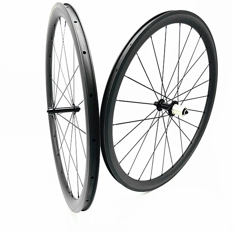 carbon wheels 700c 38x25mm Clincher or Tubular колесо для велосипеда bike wheel Powerway R13 100x9 130x9 wheelset Pillar 1432 |
