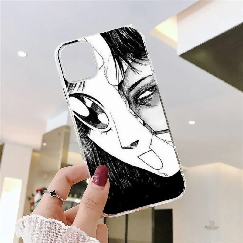 

Junji Ito Tees Horror Phone Case Transparent soft For iphone 5 5s 5c se 6 6s 7 8 11 12 plus mini x xs xr pro max