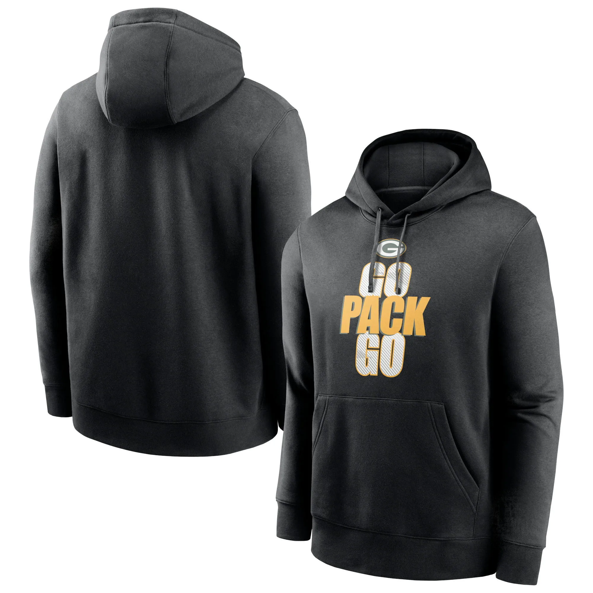 

Green Bay Black Fan Gear Local Packers Club Pullover Hoodie