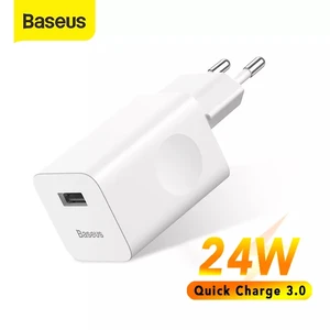 baseus 24w quick charge 3 0 usb charger for xiaomi mi 9 samsung s7 usb fast phone charger for iphone 8 x wall charger adapter free global shipping