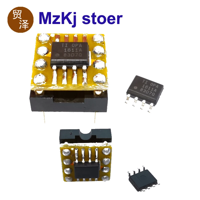 1 шт. OPA1611A Новые США BB TI Single Op Amp OPA1611AIDR OPA1611 SOP8 К DIP8 для ЦАП усилителя