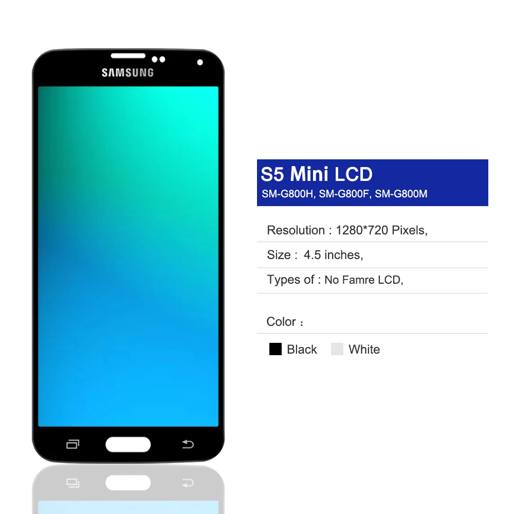 Оригинальный дисплей 4 5 дюйма для Samsung Galaxy S5 mini G800F G800HQ ЖК сенсорный экран