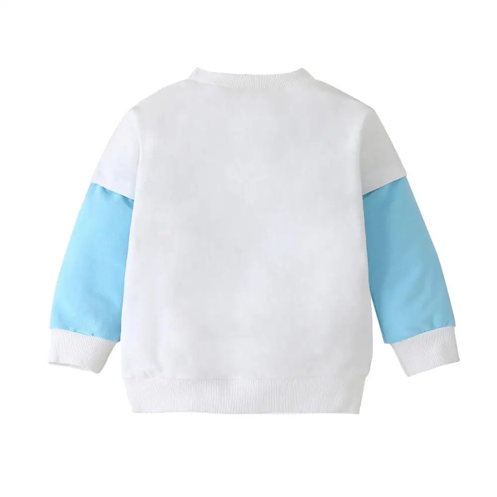 

Children's Rainbow Stitching Long-Sleeved Tops 2021 Autumn Winter New Boys Girls Casual Sweaters For 1-6 Years