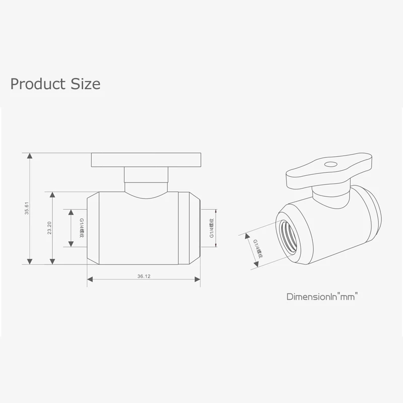 Bykski водяной клапан черный сливной порт петли фитинги серебряный красный золотой