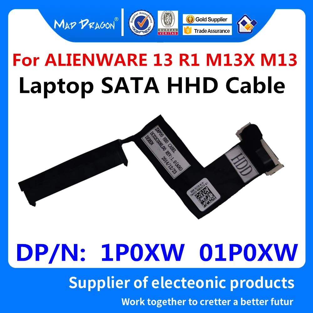 Новый оригинальный ноутбук SATA кабель для HHD жесткий диск Dell ALIENWARE 13 R1 M13X M13 1P0XW 01P0XW