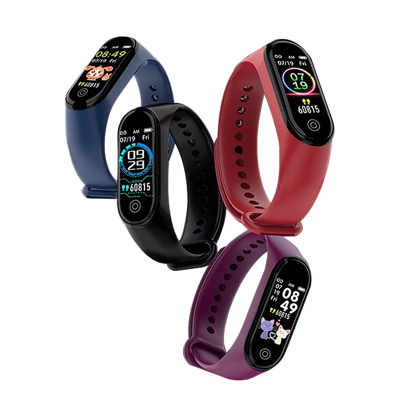 Умный Фитнес браслет M4 фитнес трекер пульсометр кровяное давление часы шагомер