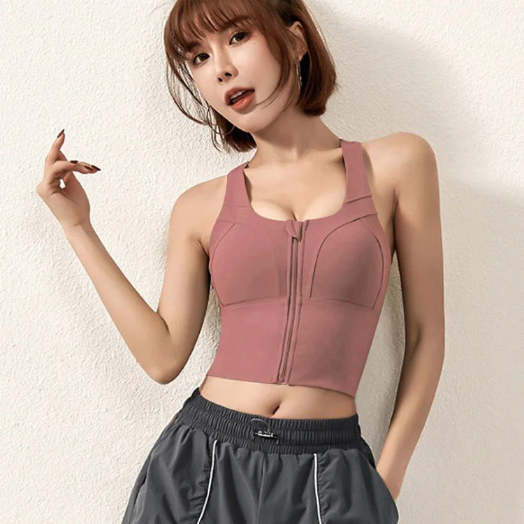 

Yoga Fitness Tank Top Sports Underwear Women's High Waistcoat Bra Yoga Running Crop Top Roupas Femininas