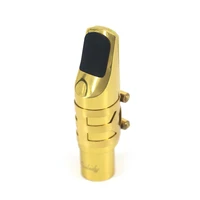 7c soprano saxophone mouthpiece flute head musical instrument accessories brass material with reed cap buckle patch