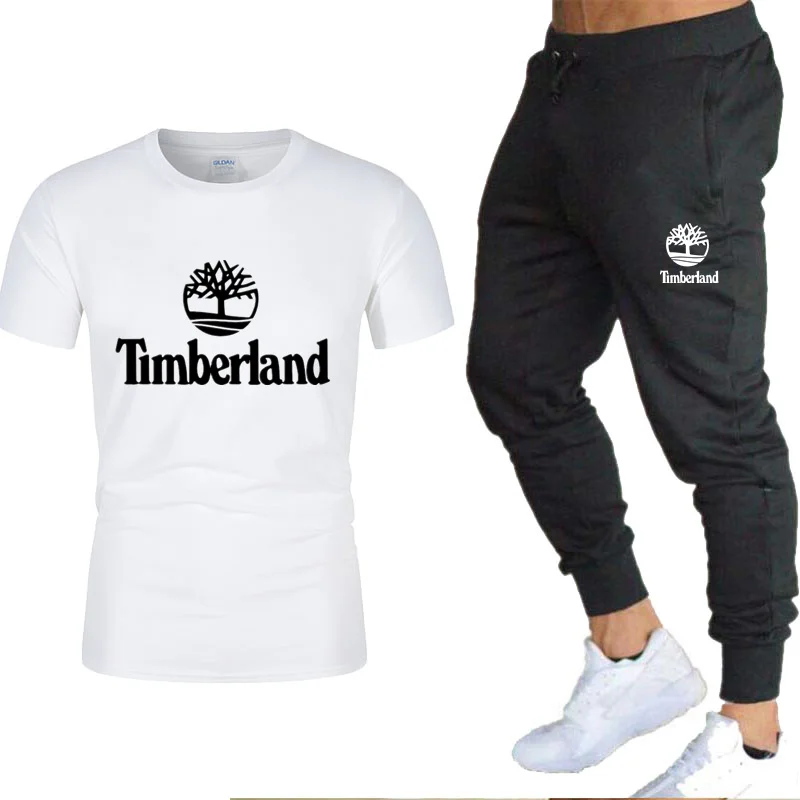 

2021 Quality Casual Summer Men's T-Shirt Suit Sportswear Suit Men's Round Neck Short-Sleeved T-shirt Men's Sportswear Suit