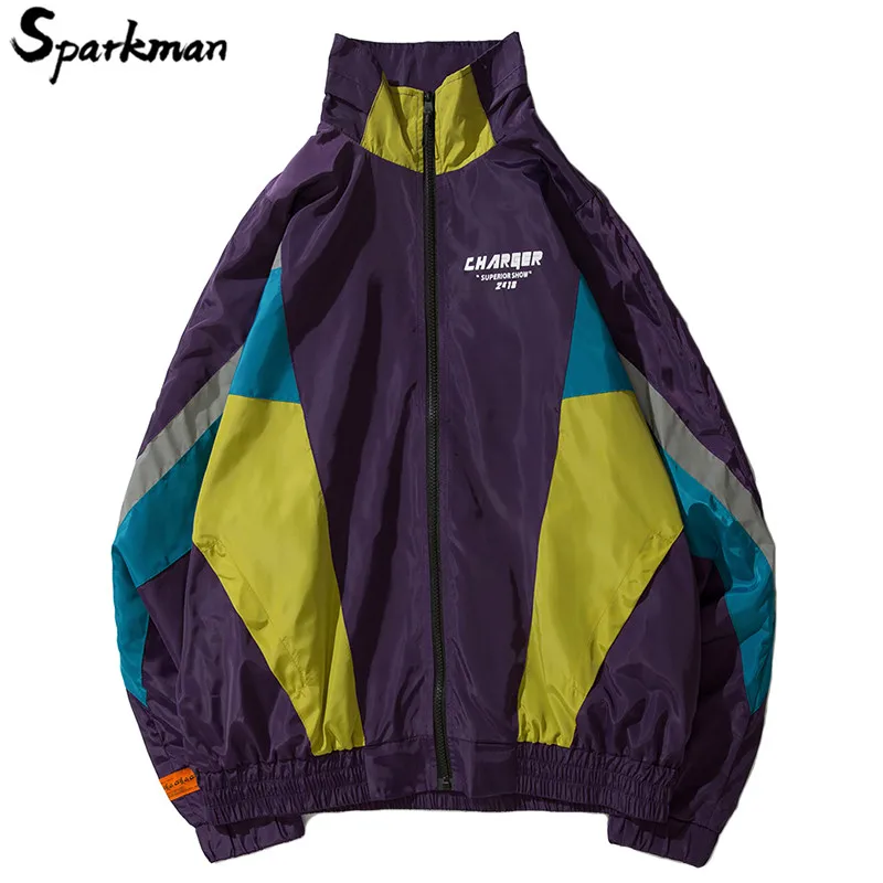 Винтажная ветровка куртка уличная одежда мужская в стиле хип хоп пальто оверсайз