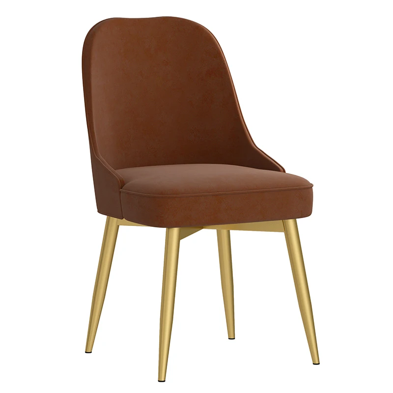 

Modern minimalist dining chair restaurant home back stool american leather chair nordic desk chair net red makeup chair