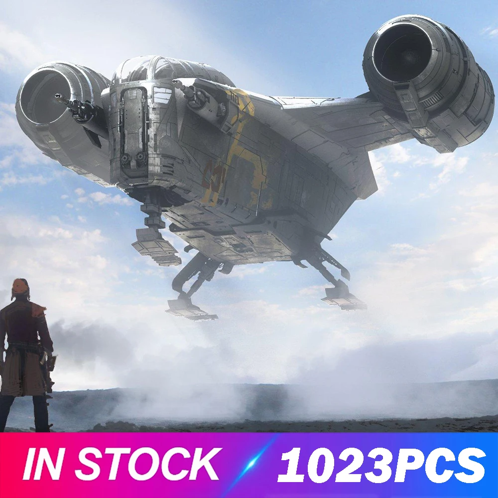 В наличии 1023 шт. строительные блоки Ucs Razor Crest по модели Звездный истребитель