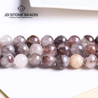 natural stone red rock quartz beads round loose spacer pink crystal for jewelry making bracelet diy accessories 15 strand inch