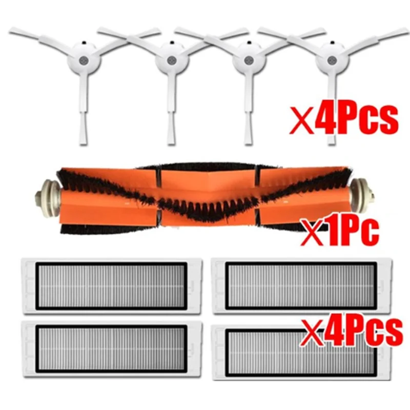 Запчасти для робота-пылесоса Xiaomi MI 2 Roborock S50 фильтр НЕРА-4 шт. боковая щетка-4