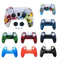 soft silicone case for sony playstation 5 ps5 controller protection cover gameing anti slip grip for ps 5 joysticks accessories