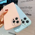 Роскошный высококачественный силиконовый чехол из жидкого стекла для iPhone 13, 12, 11 Pro Max, X, XS, 7, 8 Plus, цвет черный, розовый, красный