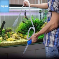 1pc semi automatic aquarium clean vacuum water change changer gravel aquarium simple fish tank vacuum siphon pump cleaner