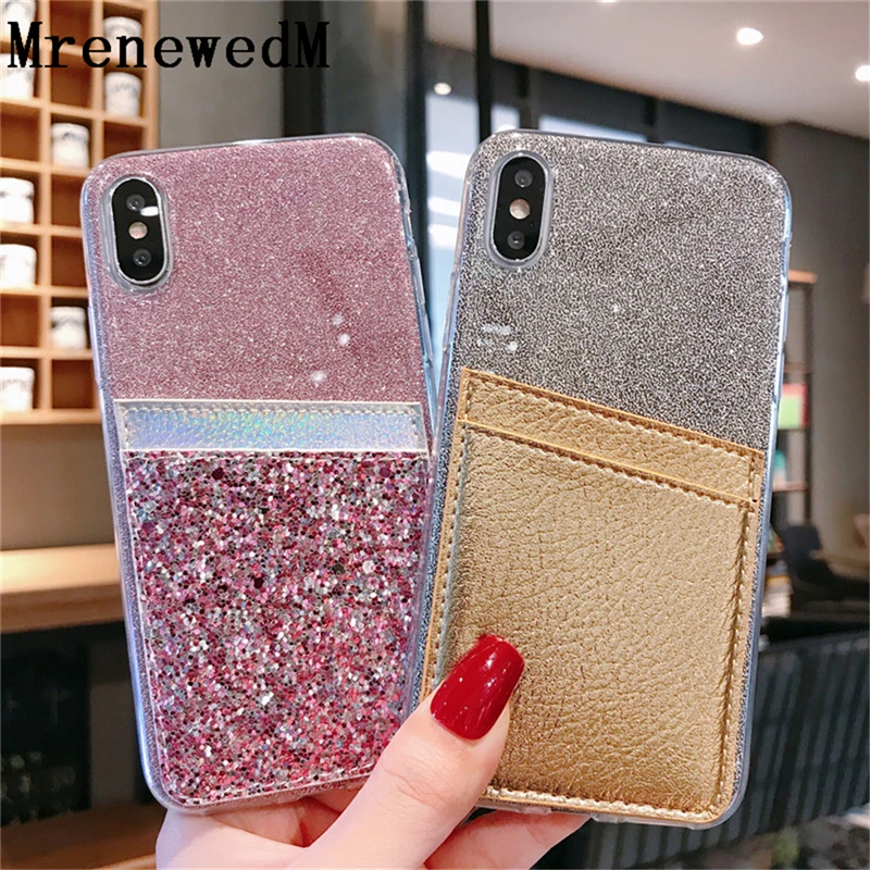 MrenewedM Роскошный Блестящий Мягкий силиконовый чехол для телефона iPhone 11 Pro Max