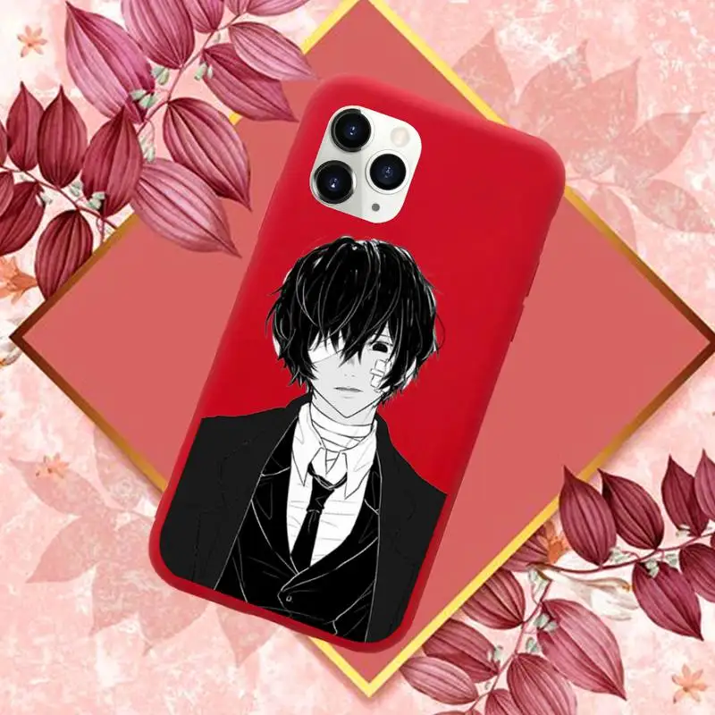 

Bungo Stray Dogs Phone Case Red Candy Color for iPhone 11 12 mini pro XS MAX 8 7 6 6S Plus X SE 2020 XR