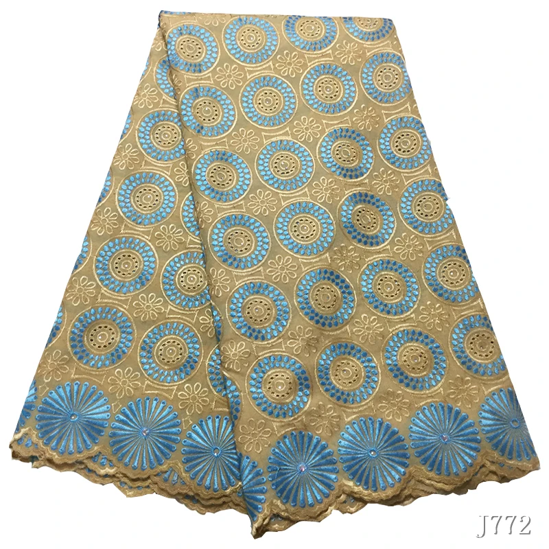 Африканская кружевная ткань Королевский Синий Швейцарский Vole Lace 5 ярдов порошок вышитая польская хлопковая кружевная ткань Женская ткань HA772