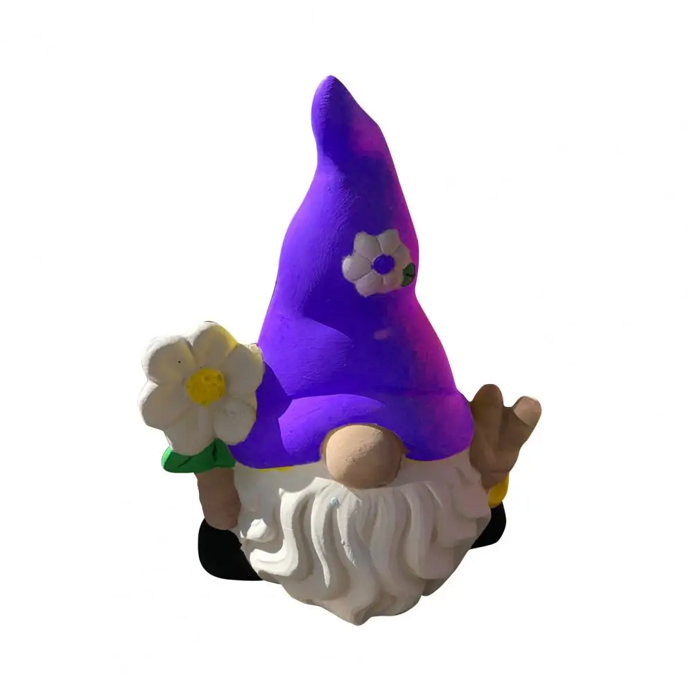 

Dwarf Statue Eco-friendly UV Resistant Resin Magical Dwarf Garden Ornament for Home