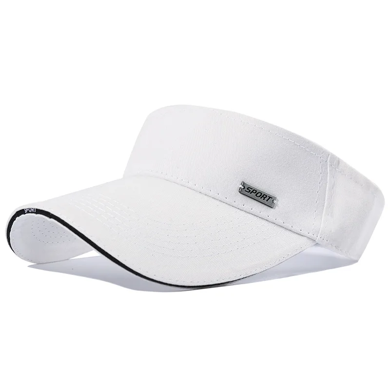

Summer Breathable Air Sun Hats Men Women Adjustable Visor UV Protection Top Empty Solid Sports Tennis Golf Running Sunscreen Cap