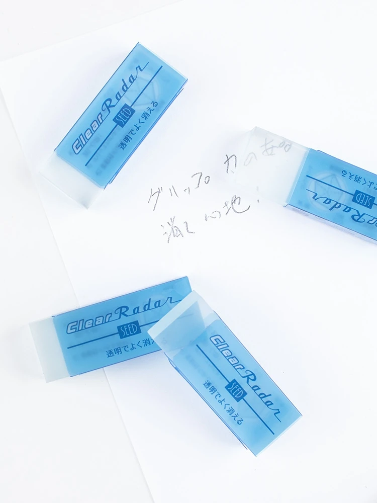 

Japan SEED Transparent/Color PCV Eraser Without Crumb Professional Drawing Hand Account Stationery
