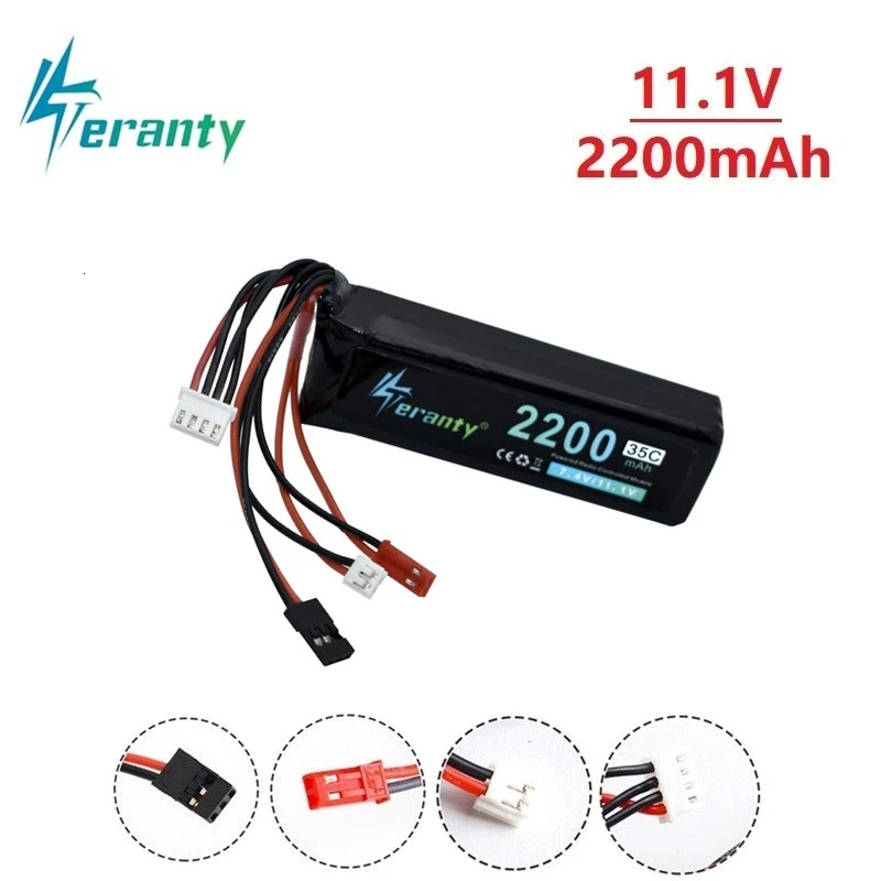 Teranty 11 1 V 2200mAh LiPo батарея для Walkera DEVO 7 10 DEVO12E F12E WFLY9 RadioLink AT9 AT10 передатчик 3S v