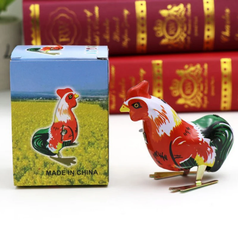 

Kids Classic Nostalgic Clockwork Toy Jump Frog Cock Rat Retro Toys Children Puzzle Education Toy