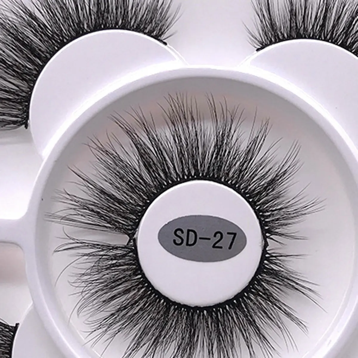 

3 Pairs/box of False Eyelashes Handmade 3D Natural Long Thick Curly Cross Eyelashes Eyelash Extension Supplies Eye Makeup Tools