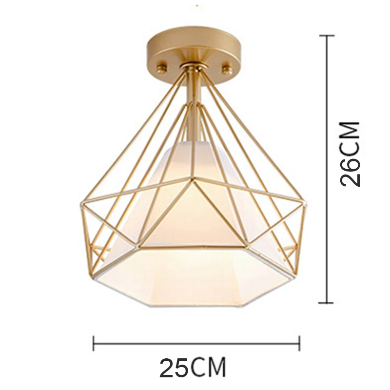 $12.44 Homhi Gold Diamond Ceiling Lights Lamp Luxury Luminaire Living Room Nordic Iron Modern Decoration Salon Bedroom Hallways HZL-006