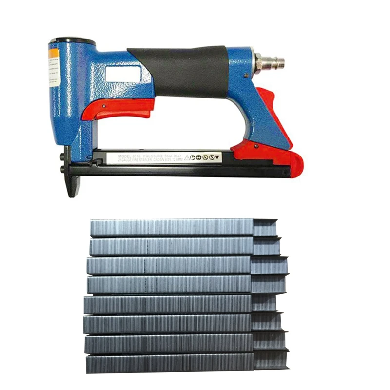 

1/2-дюймовый пневматический степлер, гвоздезабивной инструмент, инструмент для мебели, гвоздезабивной Инструмент 4-16 мм, пневматический элек...