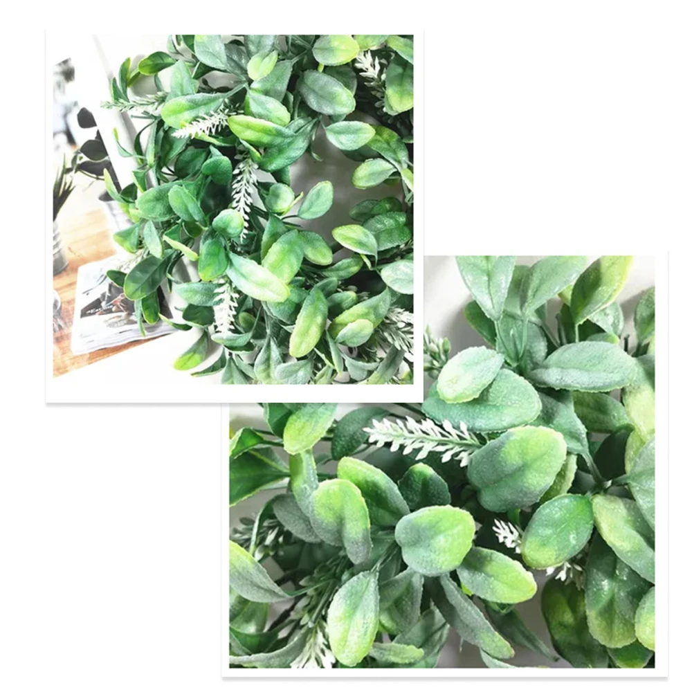 

Artificial Flower Wreachees Wreath Home Decor High Quality Nordic Modern Style 34cm For Garden Wall Hanging Leaves Decoration