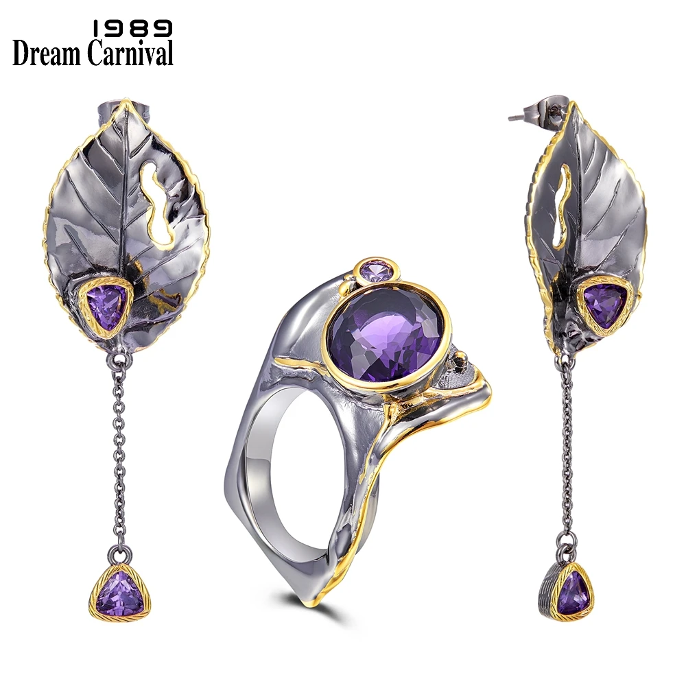Новое поступление набор увеличенных готических колец и серег DreamCarnival1989 женские