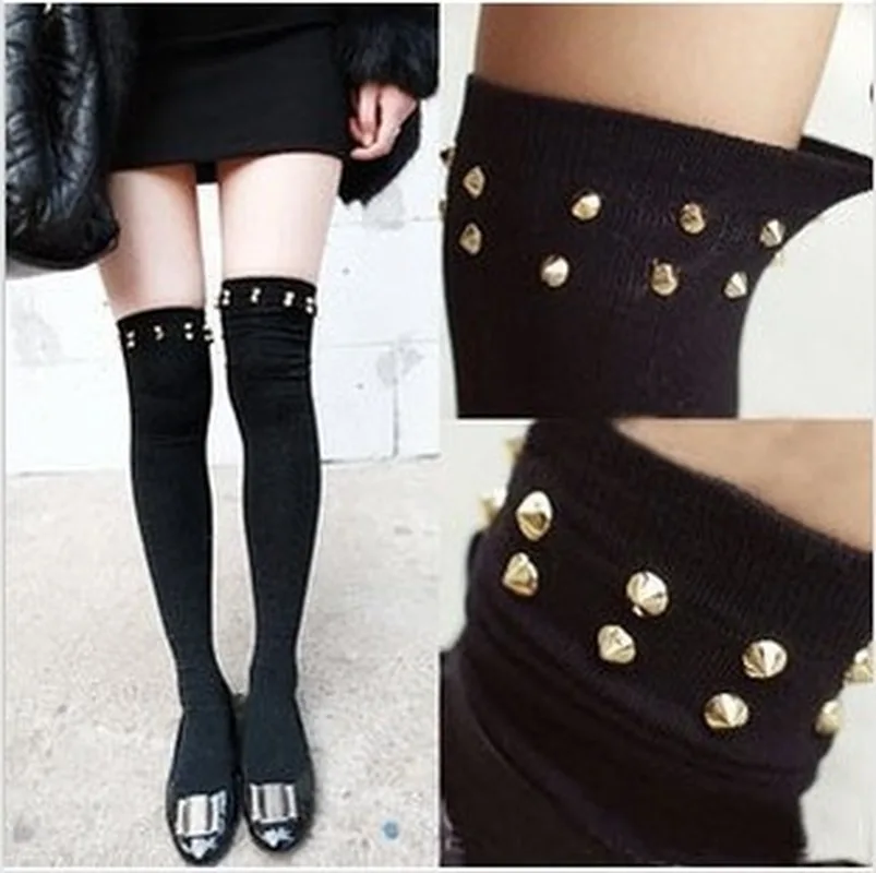 Пикантные Для женщин гетры чулки с эластичным бортом непрозрачные Утепленная