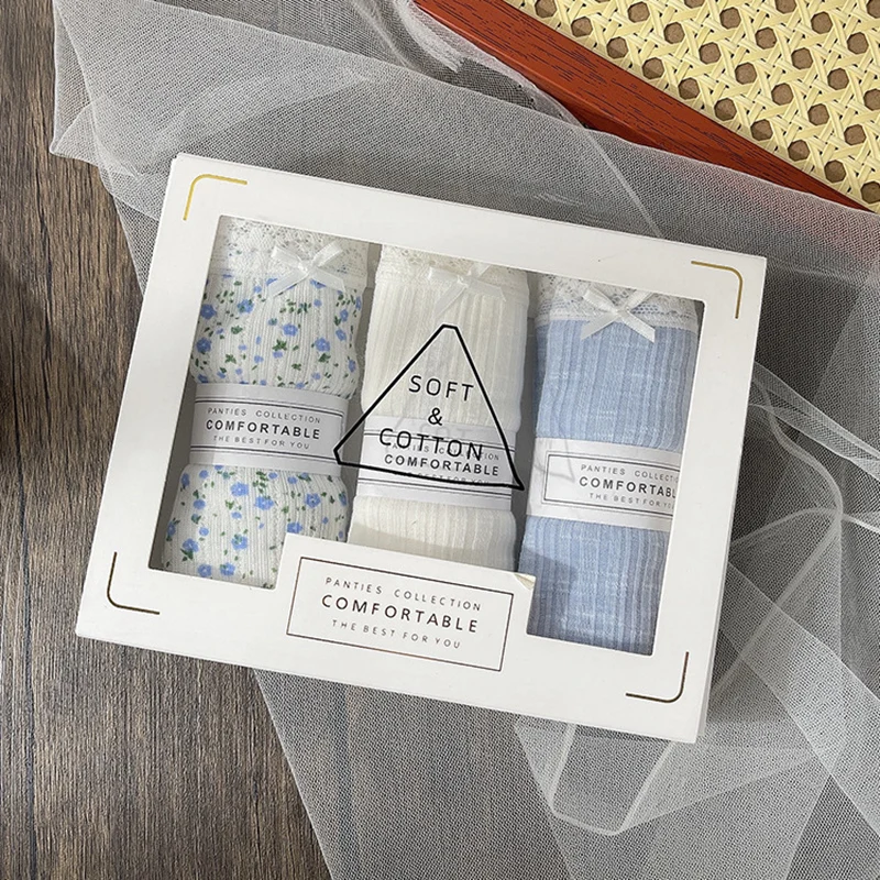 

Хлопковые футболки с принтом для женщин нижнее бельё для девочек стрейч Трусы-шорты с запахом в стиле «хип-кружевные трусики милое нижнее б...