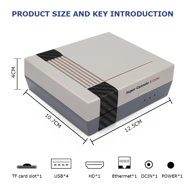 Super Console X Cube Video player Retro Game for PSP / PS1 NES N64 NDS 4K HD Output 50000+ Classic Mini TV Box | Электроника