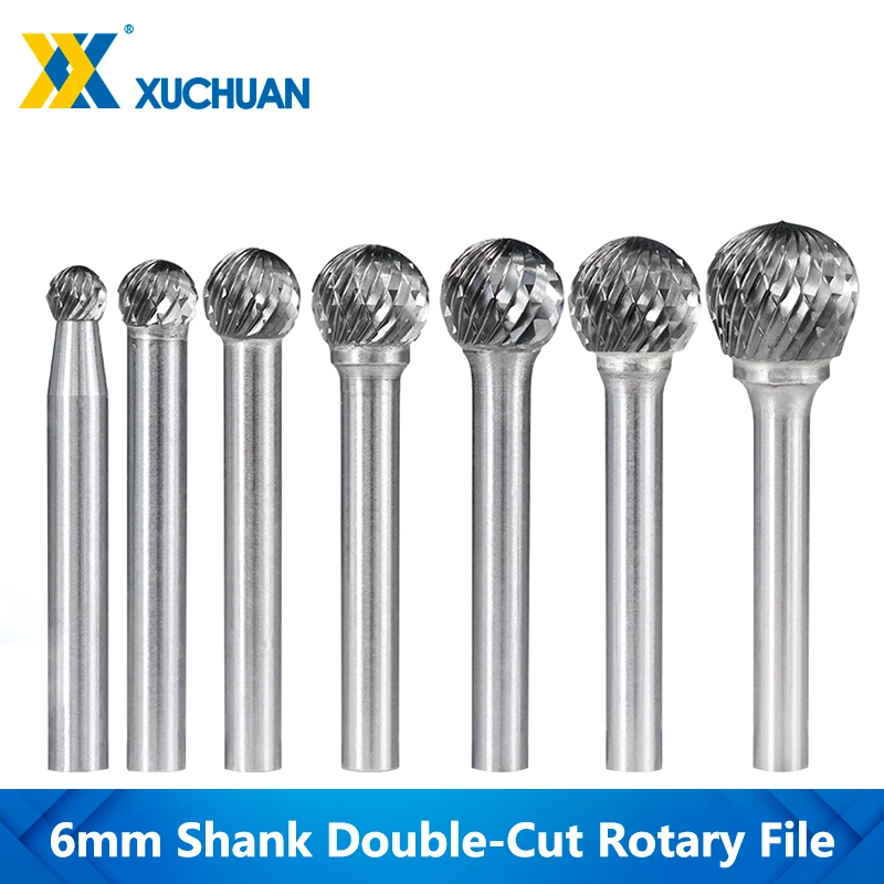 

Rotary File Double-Cut D Type Tungsten Carbide Burr Bit 6mm Shank Rotary Cutter Files For Metal Wood Carving Tool Rotary Tools