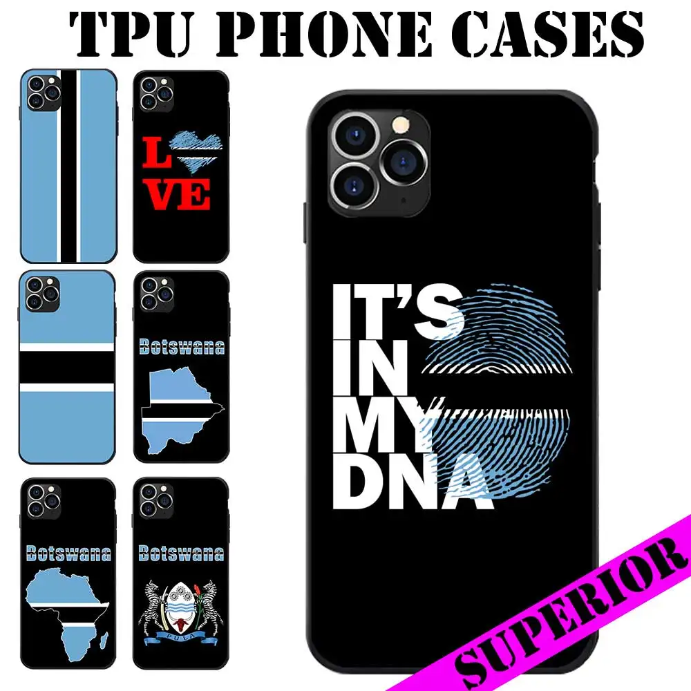 Мягкие чехлы из ТПУ для телефона Oneplus 5 5T 6 6T 7 7Pro 7T 7TPro 8 8Pro с флагом Ботсваны гербом