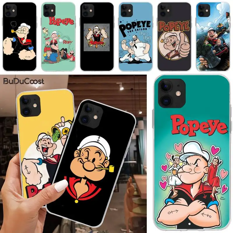 Popeye чехол для телефона iphone 5C 5 6 6s plus 7 8 SE X XR XS MAX 11 Pro Max|Бамперы| |