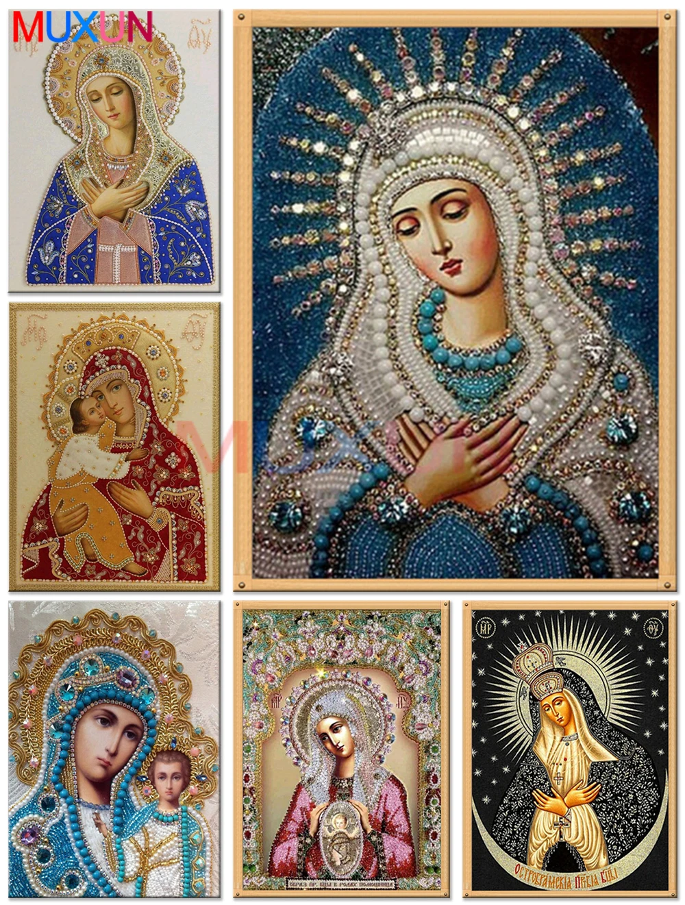 

3D Special Shaped Drills Diamond Painting Religion Icons Mosaic 5d DIY Diamond Embroidery Religion Personage Home Decor Gifts