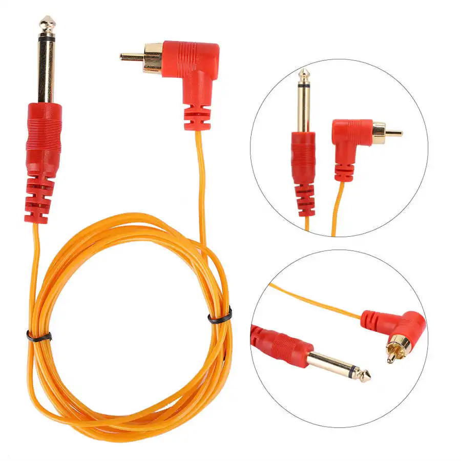 Шнур для тату машинки 6 35 мм разъем RCA|Аксессуары татуажа| |