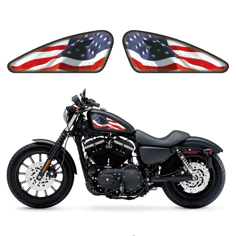 Наклейка на топливный бак мотоцикла 3D стикер для Harley Sportster XL 883 1200 48 72 Cafe Racer Street