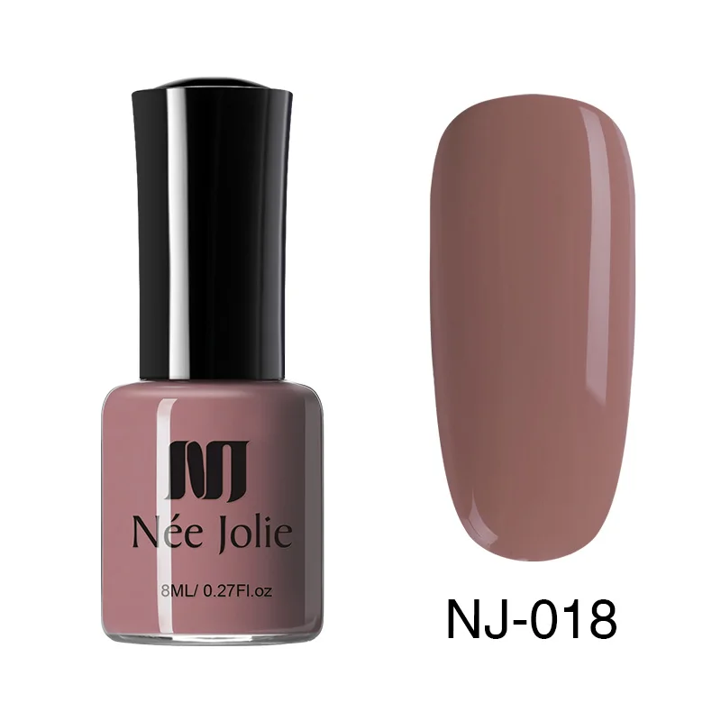 NJP-018 NEE JOLIE 8 мл Лак для ногтей чистая серия лак для ногтей Блестящий зеркальный матовый эффект лак для ногтей 66 цветов - Цвет: NJP-018