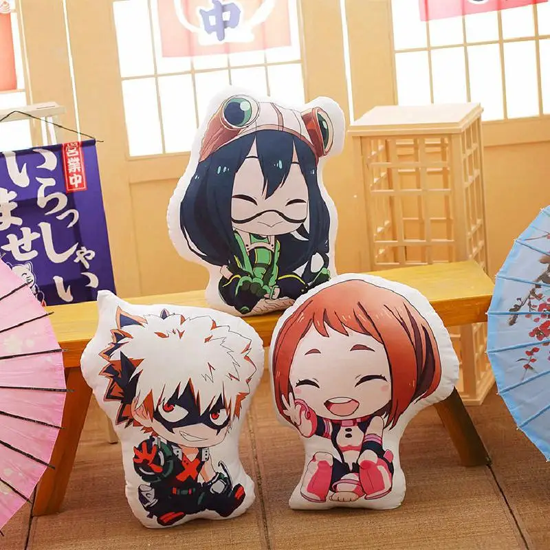 

My Hero Academia Manga Cartoon Anime Figure Plushie Cushion Pillow Stuffed Plush Toy Doll Halloween Christmas Toys for Children