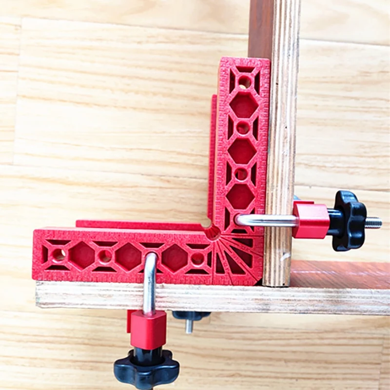 

Woodworking 90 Degrees L-Shaped Fixture Right Angle Clamps Splicing Board Positioning Corner Ruler Fixed Clip